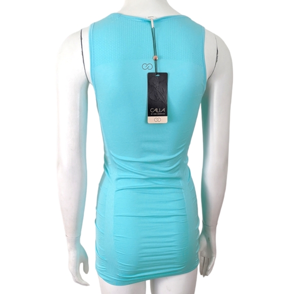 Calia Seamless Core Tank Top Workout Athletic Top NWT Womens XS Teal Blue - Picture 6 of 10